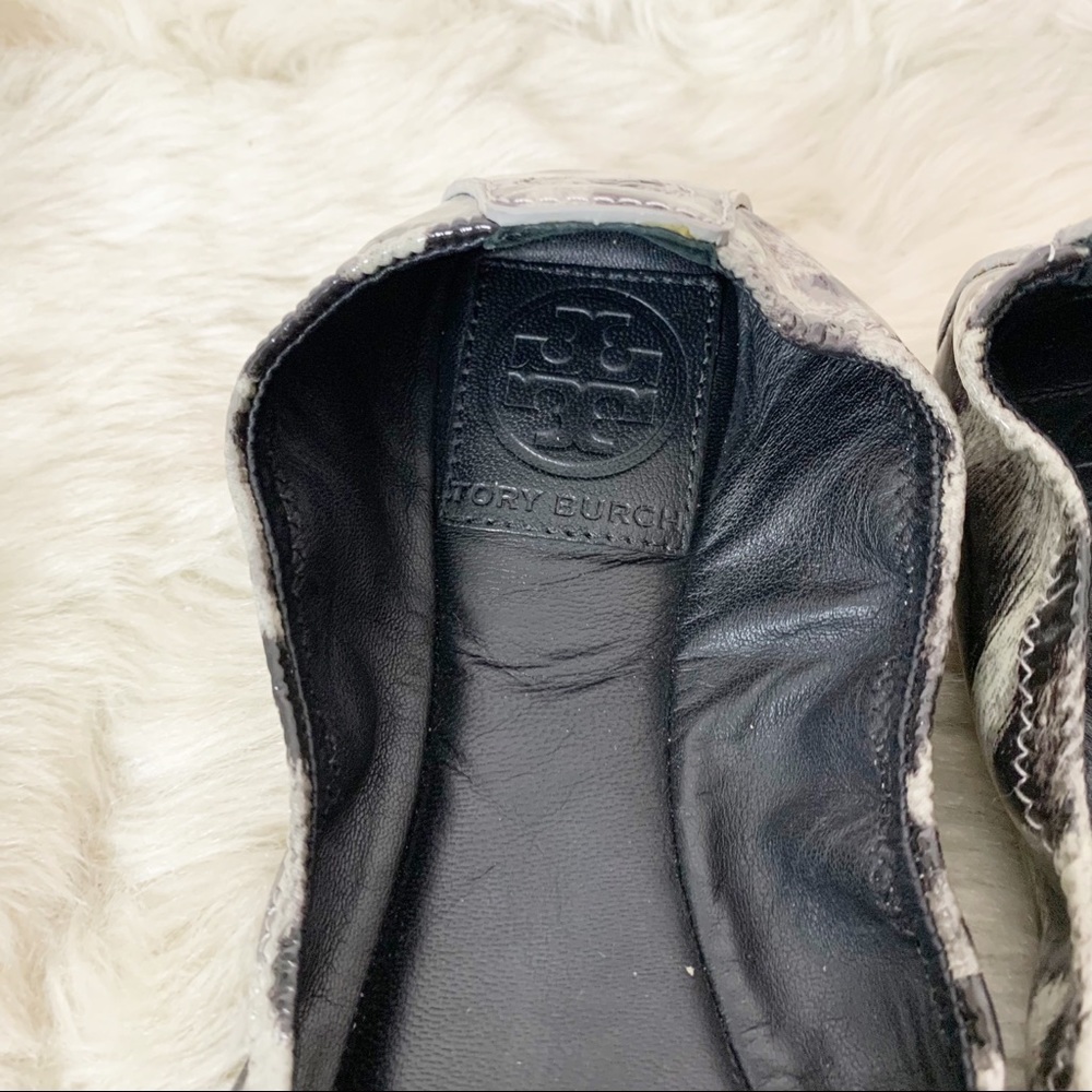Tory Burch Eddie Snow Leopard Ballet Flats 6 - Picture 5 of 11